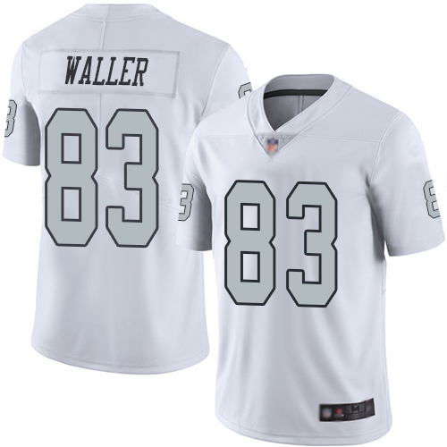 Men Oakland Raiders Limited White Darren Waller Jersey NFL Football #83 Rush Vapor Untouchable Jersey->oakland raiders->NFL Jersey
